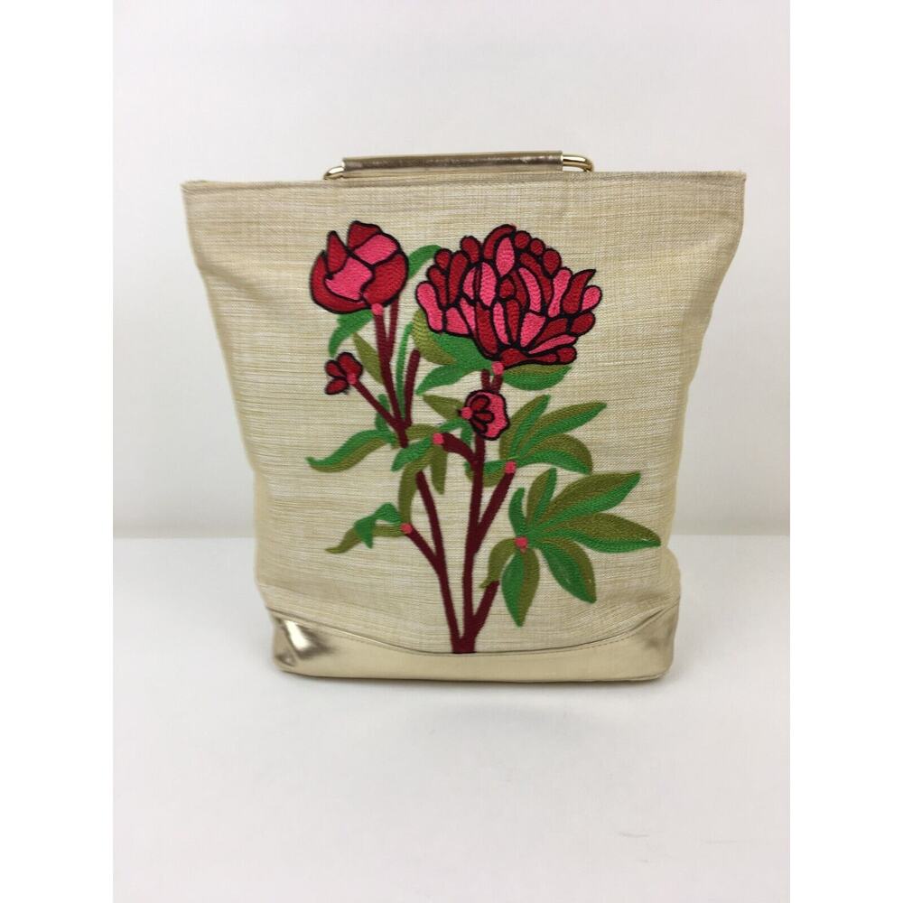 Smera Embroidered Floral Purse Tote handbag Vacation Cruise Fun